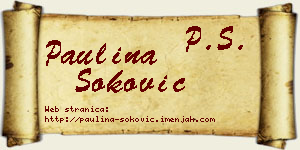 Paulina Soković vizit kartica